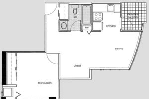 One Bedroom Suite Floor Plan