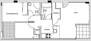 Bedroom Deluxe Suite Floor Plan